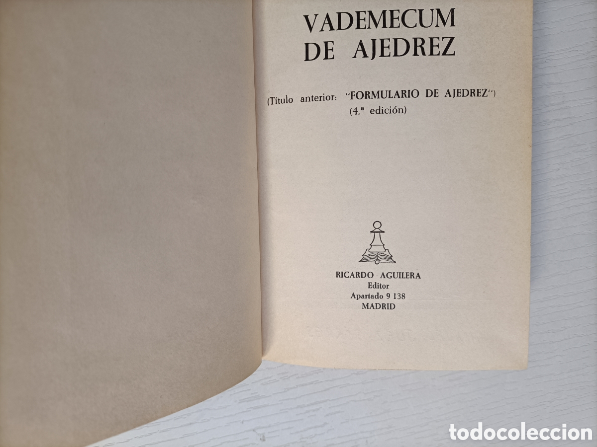 Coleccionismo deportivo: Vademecum de ajedrez Julio Ganzo - Foto 5