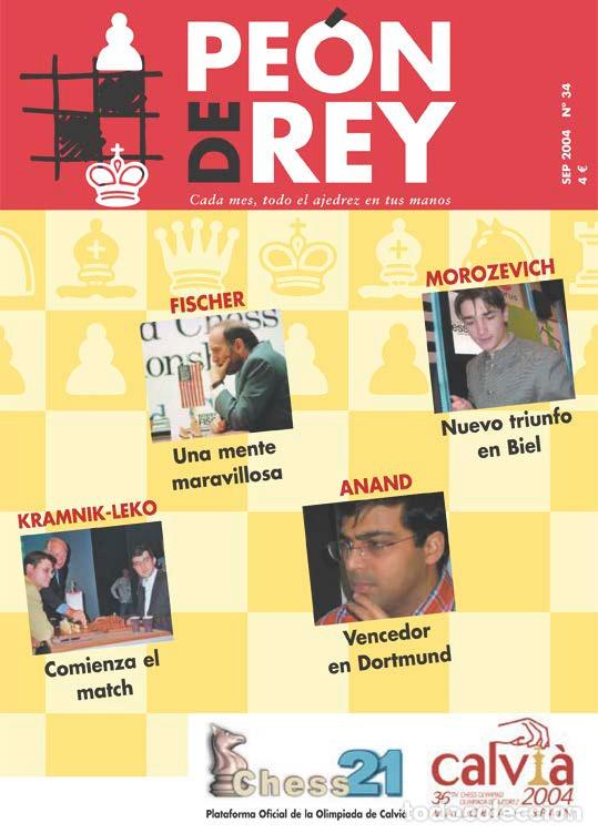 Coleccionismo deportivo: Ajedrez ; Revista Pe&oacute;n de Rey n. 34 - Foto 1