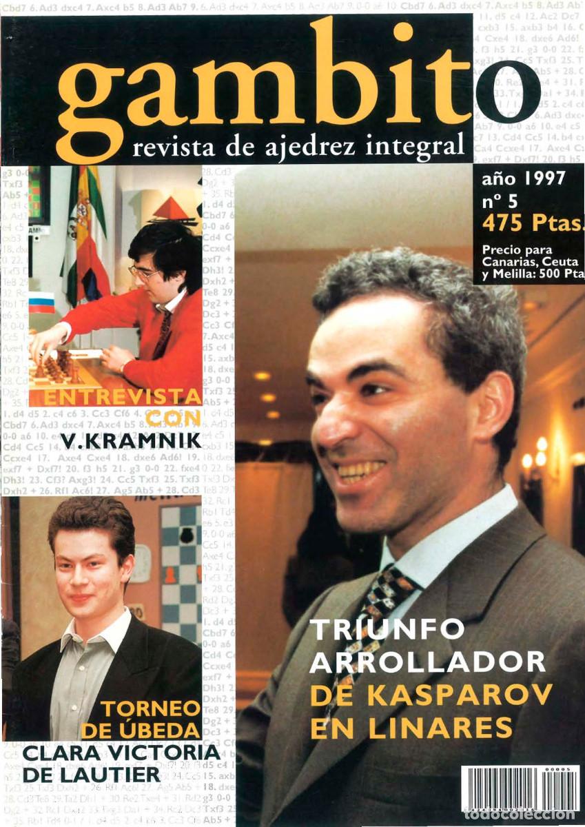 Coleccionismo deportivo: Ajedrez ; Revista Gambito n. 5 1997 - Foto 1