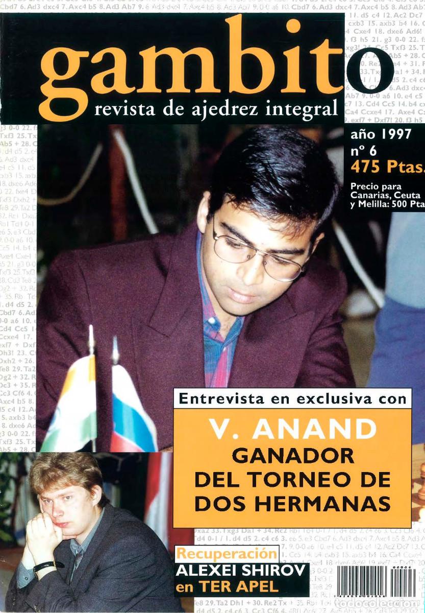 Coleccionismo deportivo: Ajedrez ; Revista Gambito n. 6 1997 - Foto 1