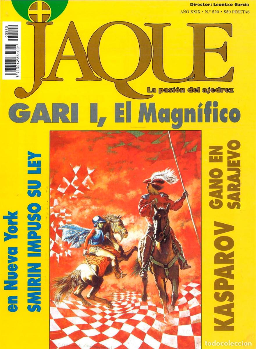 Coleccionismo deportivo: Ajedrez Revista Jaque 520 Kasparov - Foto 1