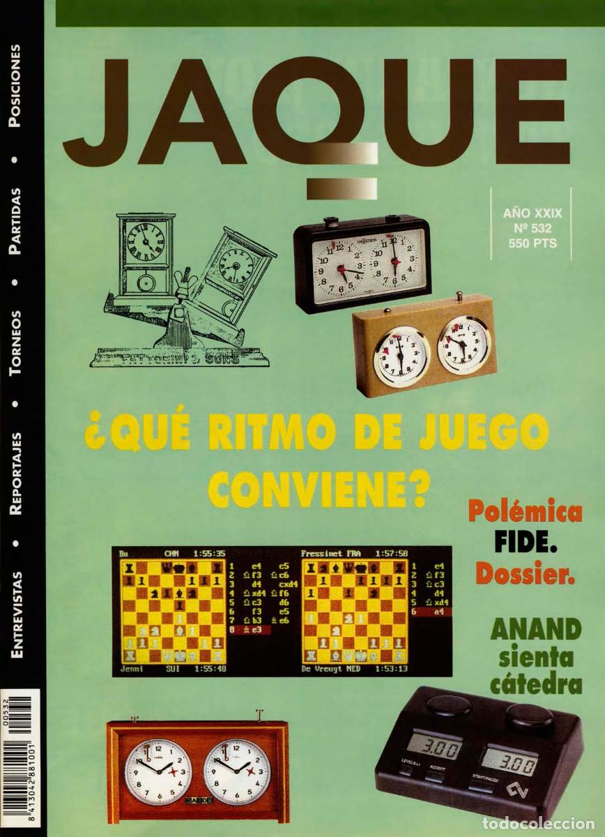 Coleccionismo deportivo: Ajedrez Revista Jaque 532 - Foto 1