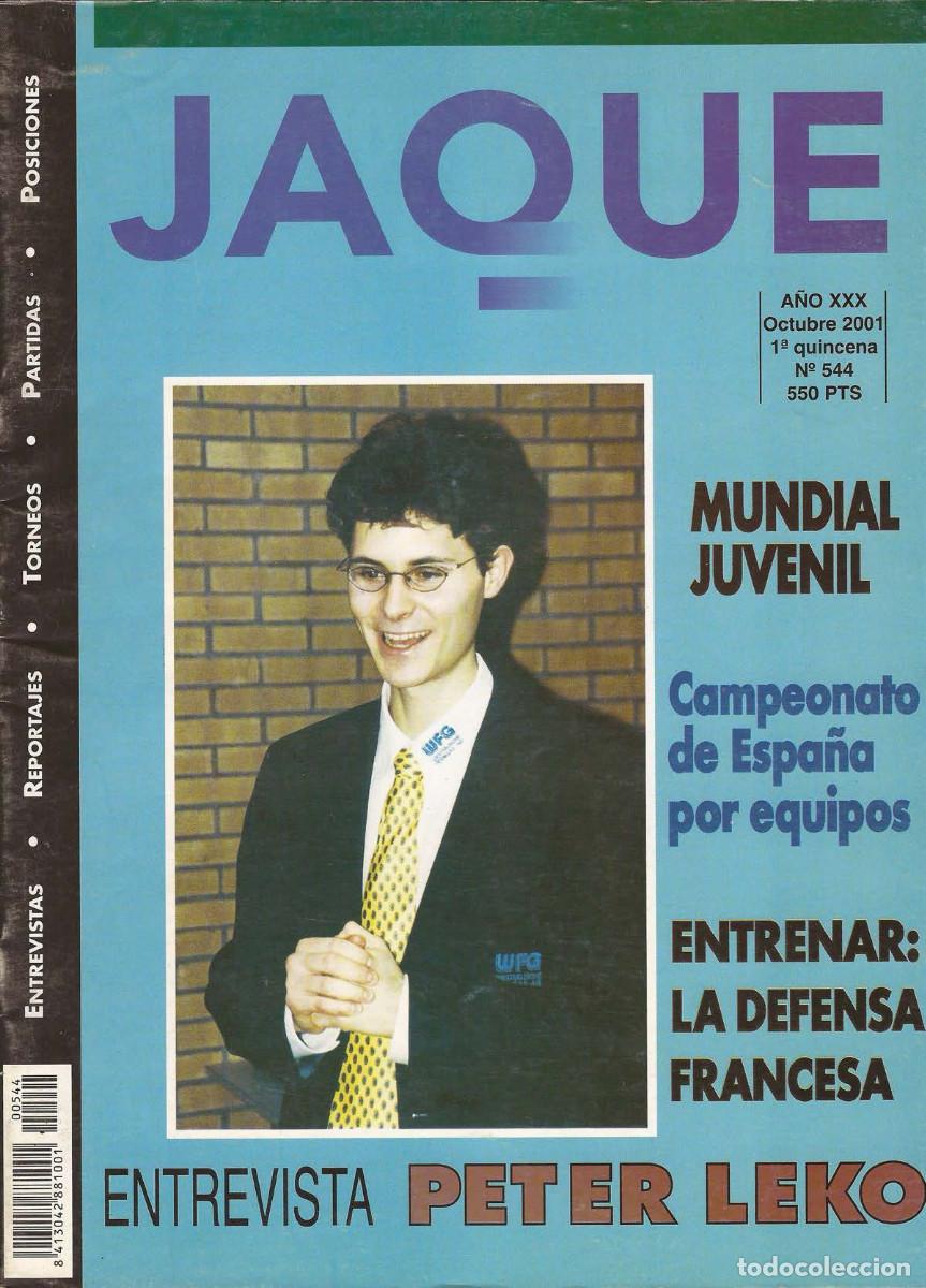 Coleccionismo deportivo: Ajedrez Revista Jaque 544 Oct. 2001 - Foto 1