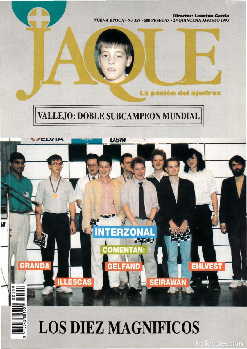 Coleccionismo deportivo: Ajedrez Revista JAQUE 359 - Foto 1