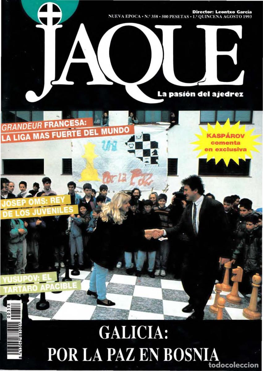 Coleccionismo deportivo: Ajedrez Revista JAQUE 358 - Foto 1