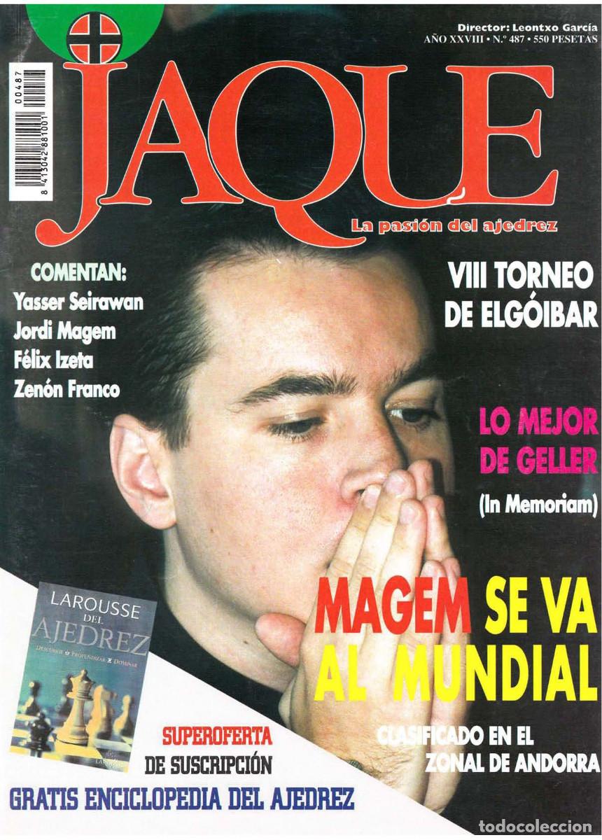 Coleccionismo deportivo: Ajedrez Revista JAQUE 487 - Foto 1