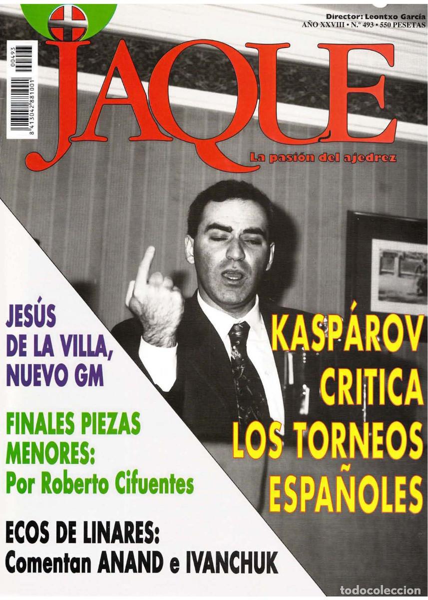 Coleccionismo deportivo: Ajedrez Revista JAQUE 493 - Foto 1