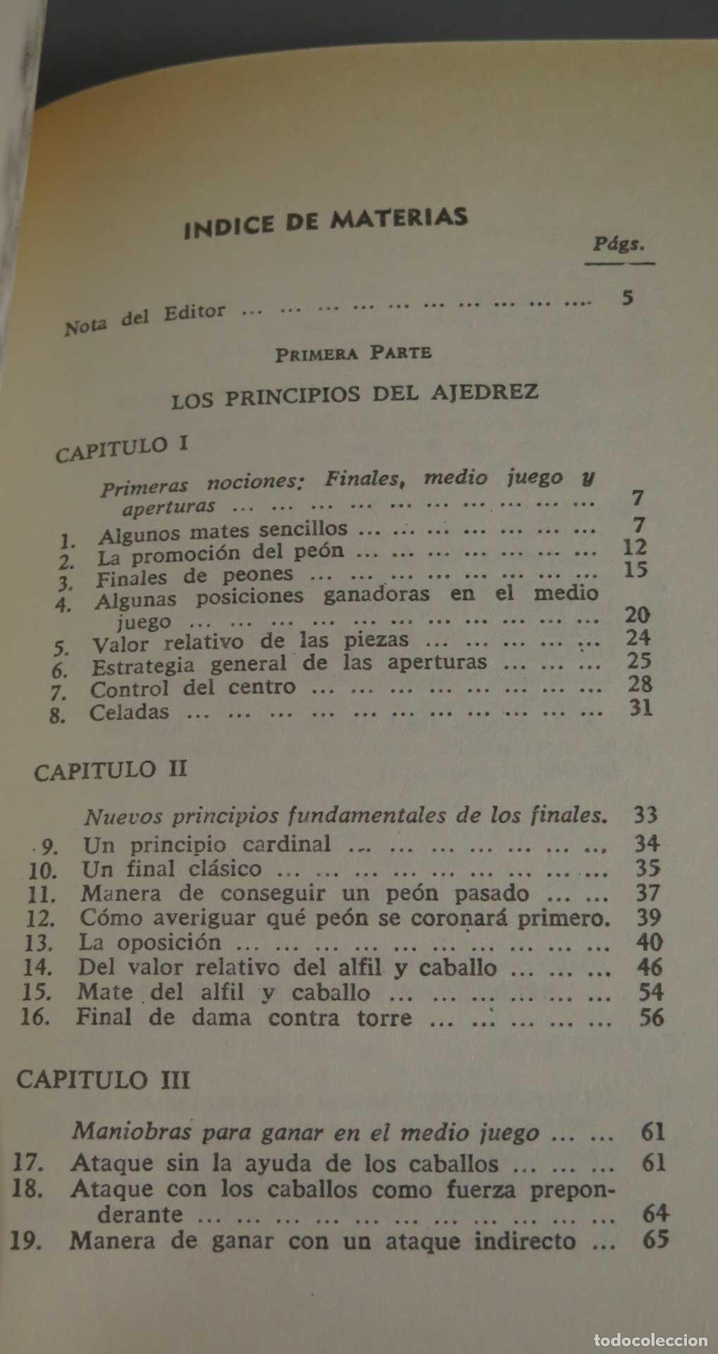 Coleccionismo deportivo: FUNDAMENTOS DEL AJEDREZ J.R. Capablanca - Foto 2