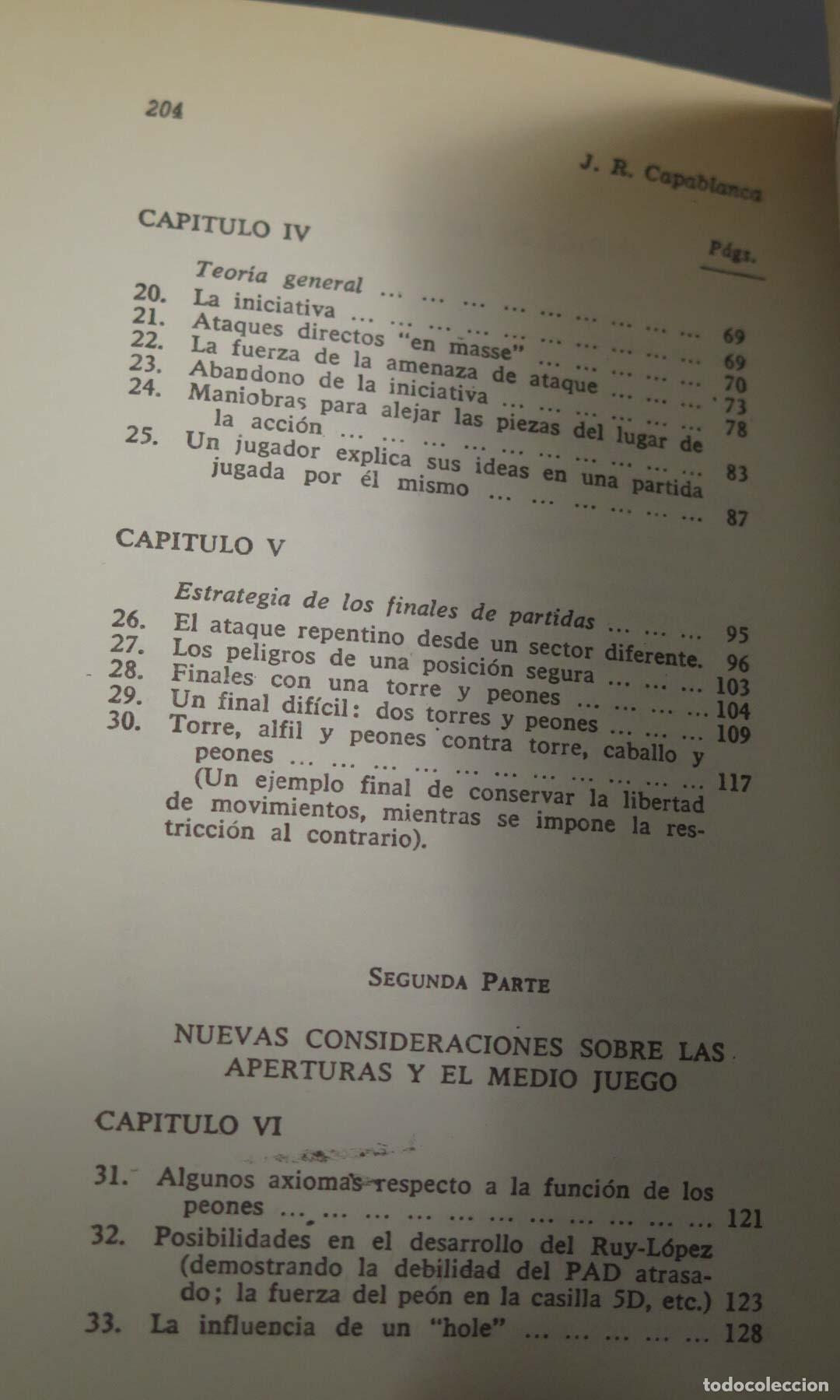 Coleccionismo deportivo: FUNDAMENTOS DEL AJEDREZ J.R. Capablanca - Foto 3