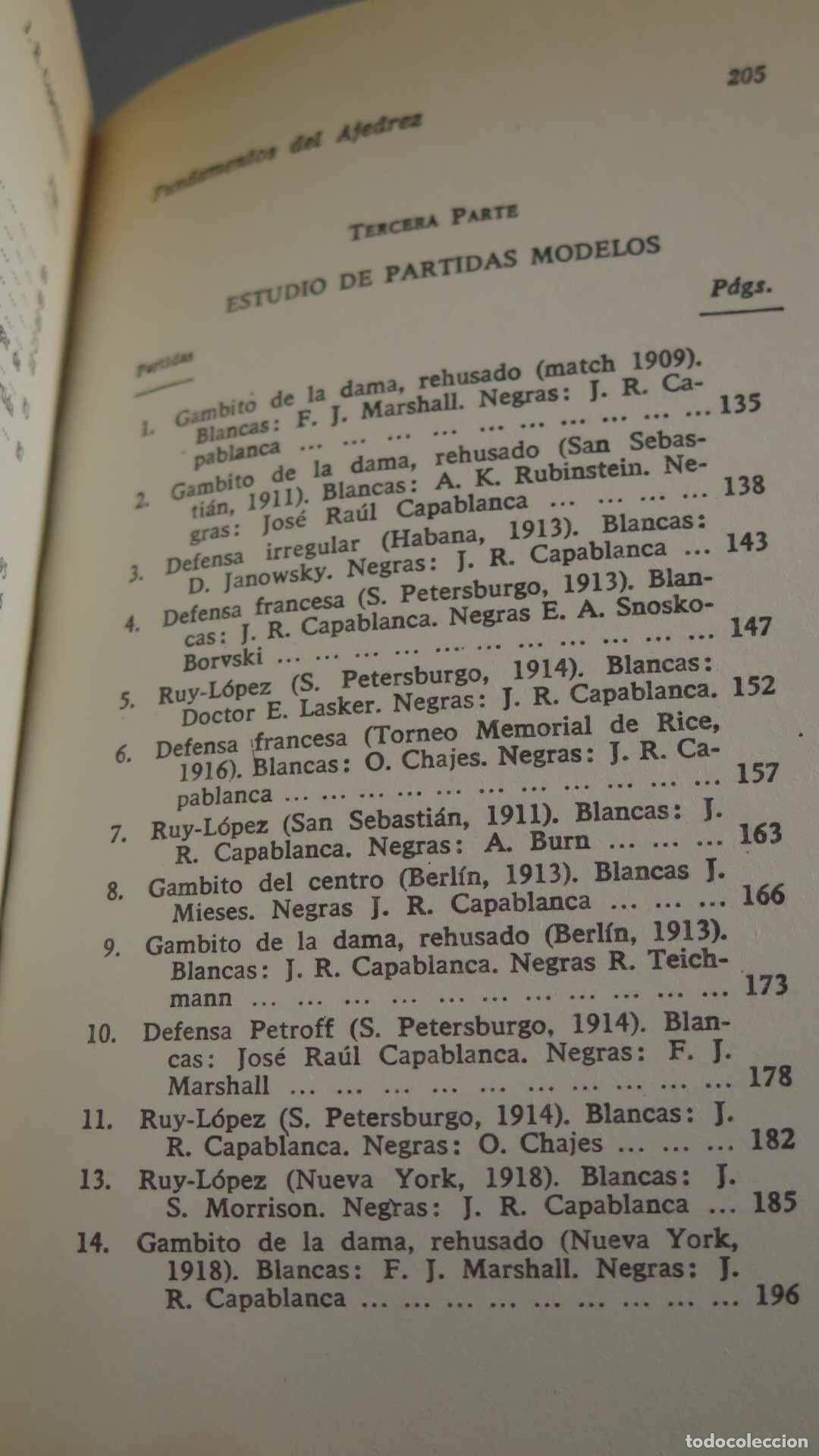 Coleccionismo deportivo: FUNDAMENTOS DEL AJEDREZ J.R. Capablanca - Foto 4