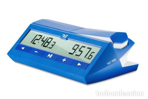 Coleccionismo deportivo: Ajedrez. Chess. DGT 1500 - blue (with bonus and delay-mode) - Foto 3