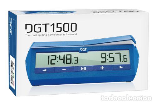 Coleccionismo deportivo: Ajedrez. Chess. DGT 1500 - blue (with bonus and delay-mode) - Foto 4