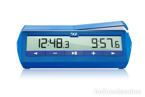 Coleccionismo deportivo: Ajedrez. Chess. DGT 1500 - blue (with bonus and delay-mode) - Foto 5
