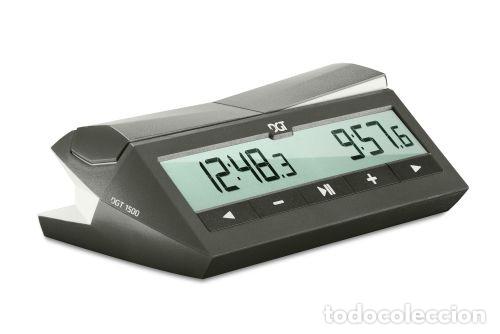 Coleccionismo deportivo: Ajedrez. Chess. DGT 1500 - grey (with bonus and delay-mode) - Foto 2