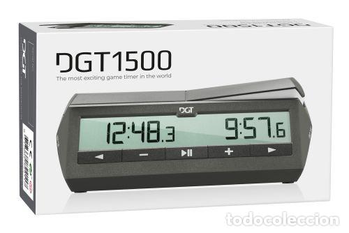 Coleccionismo deportivo: Ajedrez. Chess. DGT 1500 - grey (with bonus and delay-mode) - Foto 4