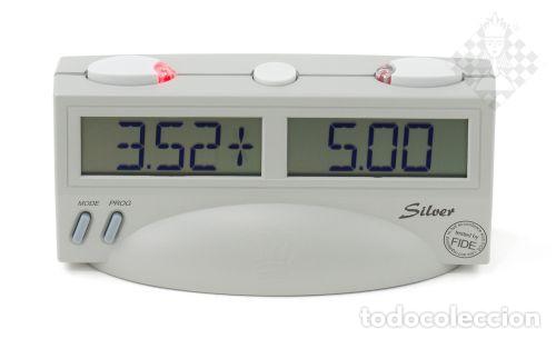 Coleccionismo deportivo: Ajedrez. Chess Timer &rdquo;Silver&rdquo; - Foto 1