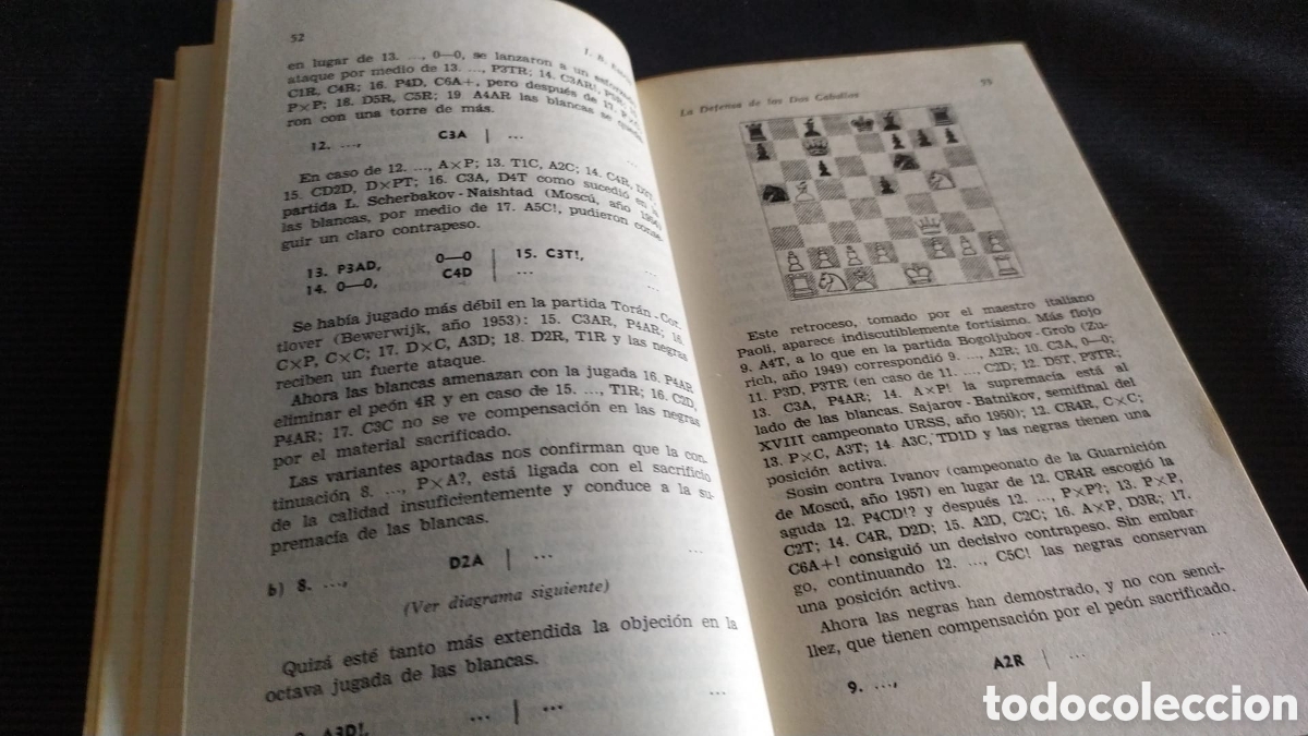 Coleccionismo deportivo: LA DEFENSA DE LOS DOS CABALLOS. ESTRIN. 1968 - Foto 2