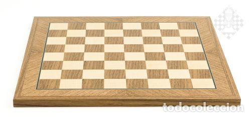 Coleccionismo deportivo: Ajedrez. Chess. Chessboard Walnut diagonal, sq 35 mm - Foto 1
