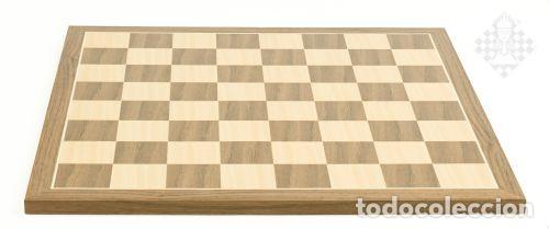 Coleccionismo deportivo: Ajedrez. Chess. Chessboard Walnut Standard, sq 45 mm - Foto 1