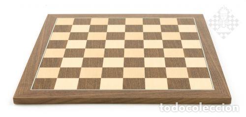 Coleccionismo deportivo: Ajedrez. Chess. Chessboard Nut-Maple, sq 45 mm - Foto 1