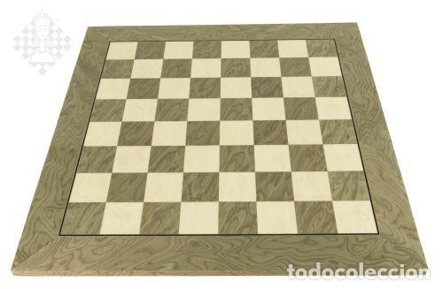 Coleccionismo deportivo: Ajedrez. Chess. Chessboard Grey de Luxe, sq 50 mm - Foto 1
