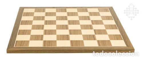 Coleccionismo deportivo: Ajedrez. Chess. Chessboard Walnut Standard, sq 50 mm - Foto 1