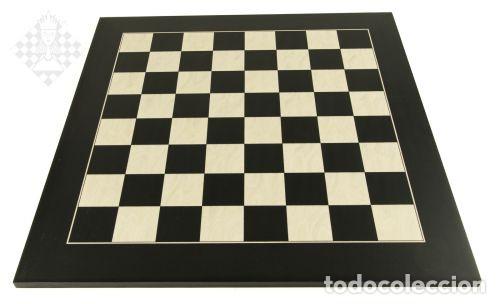 Coleccionismo deportivo: Ajedrez. Chess. Chessboard Black de Luxe, sq 55 mm - Foto 1