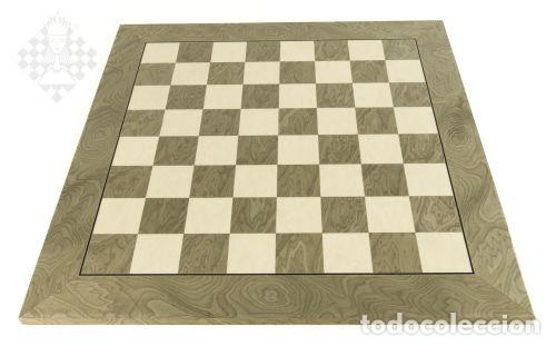 Coleccionismo deportivo: Ajedrez. Chess. Chessboard Grey de Luxe, sq 55 mm - Foto 1