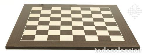 Coleccionismo deportivo: Ajedrez. Chess. Chessboard Wenge de Luxe, sq 55 mm - Foto 1