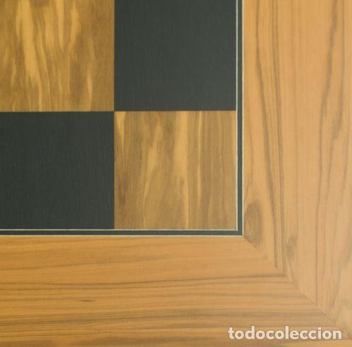 Coleccionismo deportivo: Ajedrez. Chess. Chessboard Olive-black de Luxe, FG 55mm - Foto 2