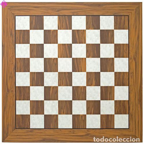 Coleccionismo deportivo: Ajedrez. Chess. Chessboard Olive-white de Luxe, FG 55mm - Foto 1