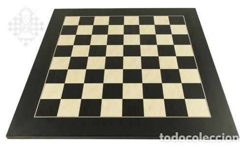 Coleccionismo deportivo: Ajedrez. Chess. Chessboard Black de Luxe, sq 60 mm - Foto 1