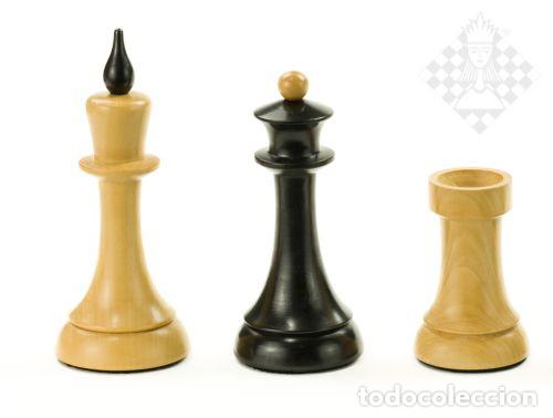 Coleccionismo deportivo: Ajedrez. Chess set Queens Gambit De Luxe sq 50mm - Foto 3