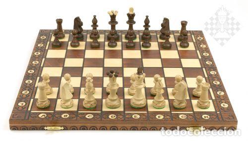 Coleccionismo deportivo: Ajedrez. Boxed chess set Consul 47 x 47 cm, kh 92 mm - Foto 1