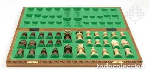 Coleccionismo deportivo: Ajedrez. Boxed chess set Consul 47 x 47 cm, kh 92 mm - Foto 5