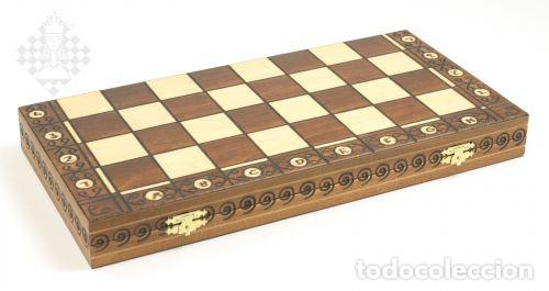 Coleccionismo deportivo: Ajedrez. Boxed chess set Consul 47 x 47 cm, kh 92 mm - Foto 6