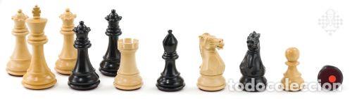 Coleccionismo deportivo: Ajedrez. Chess. USB e-board walnut - chessmen Ebony with indices - chessmen extra weighted - Foto 5