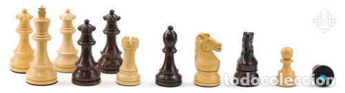Coleccionismo deportivo: Ajedrez. Chess. USB e-board walnut - chessmen Royal with indices - Foto 5
