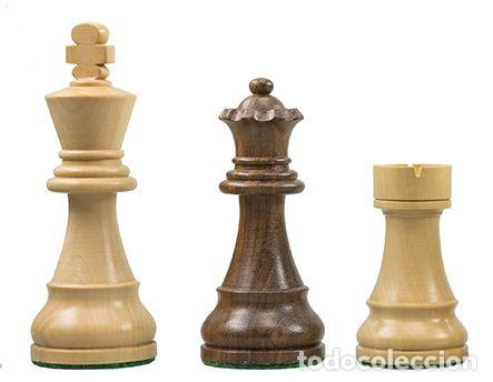 Coleccionismo deportivo: Ajedrez. Chess. Wireless e-board Wenge - chessmen Timeless with indices - chessmen weighted - Foto 3