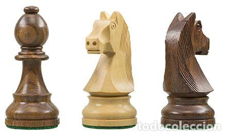 Coleccionismo deportivo: Ajedrez. Chess. Wireless e-board Wenge - chessmen Timeless with indices - chessmen weighted - Foto 4