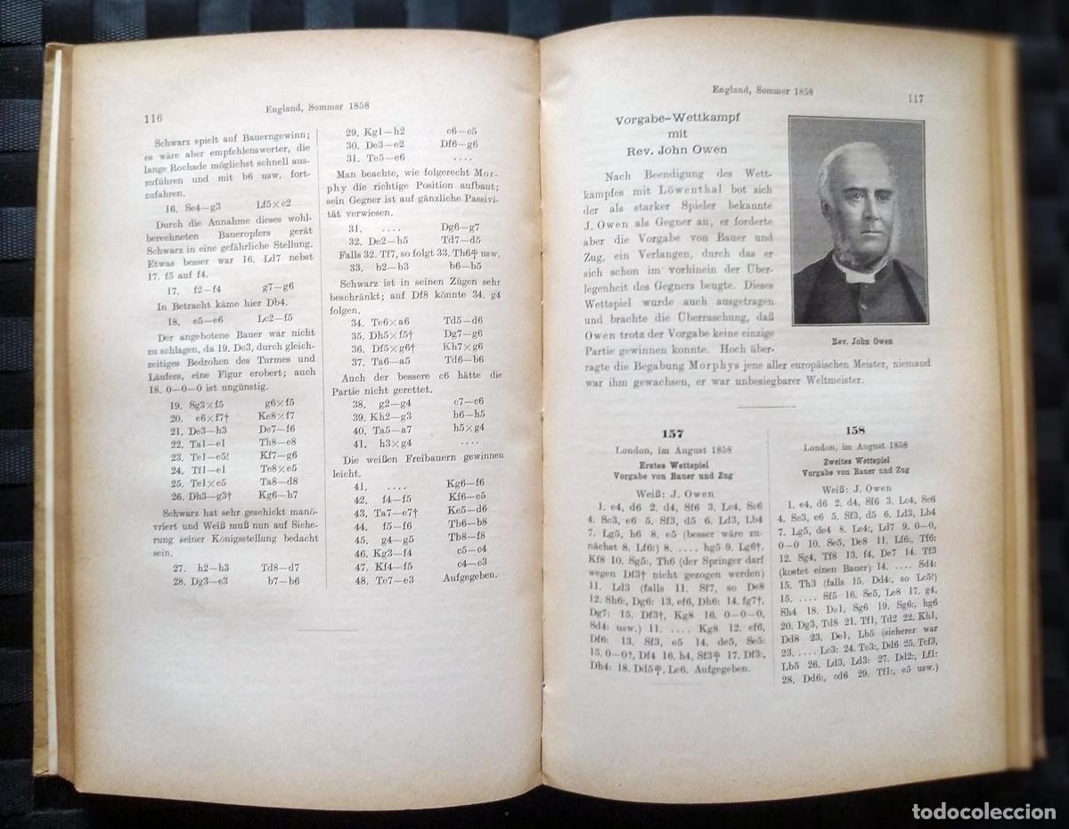 Coleccionismo deportivo: Ajedrez. Schach. Maroczy: Paul Morphy (en alem&aacute;n) - Foto 4