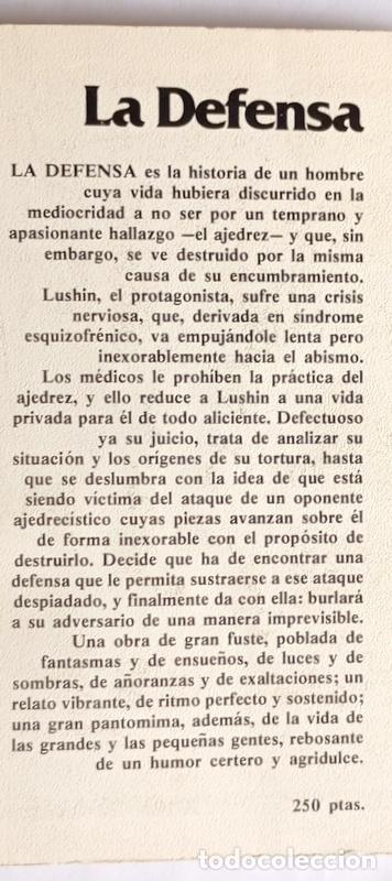 Coleccionismo deportivo: LA DEFENSA - VLADIMIR NAVOKOV - Foto 3