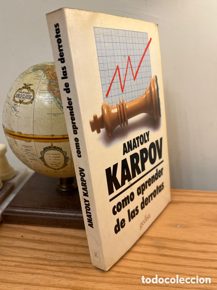Coleccionismo deportivo: A. Karpov. COMO APRENDER DE LAS DERROTAS. Ajedrez - Foto 2