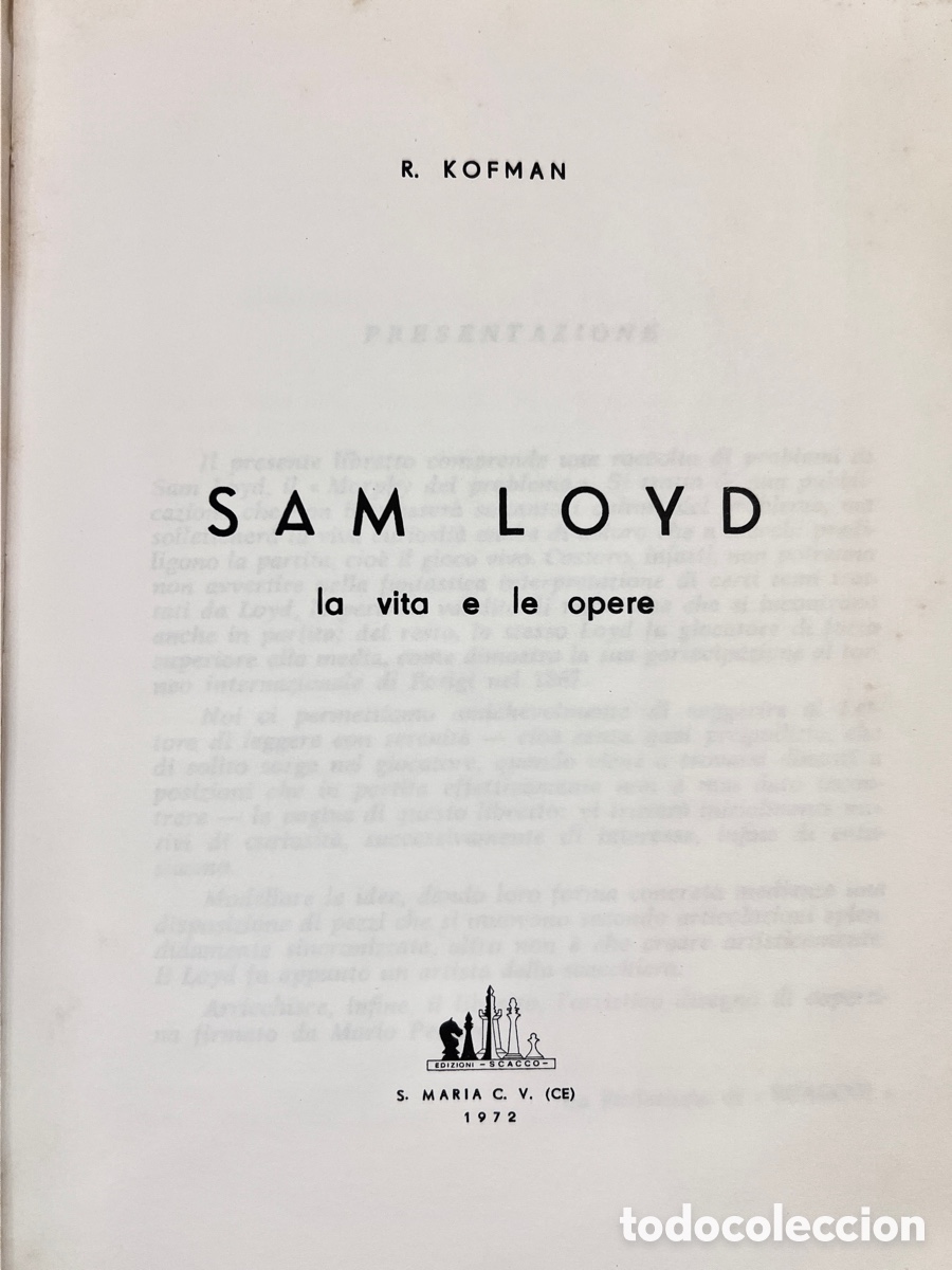 Coleccionismo deportivo: Ajedrez. SAM LOYD la vita e le opere - Foto 3