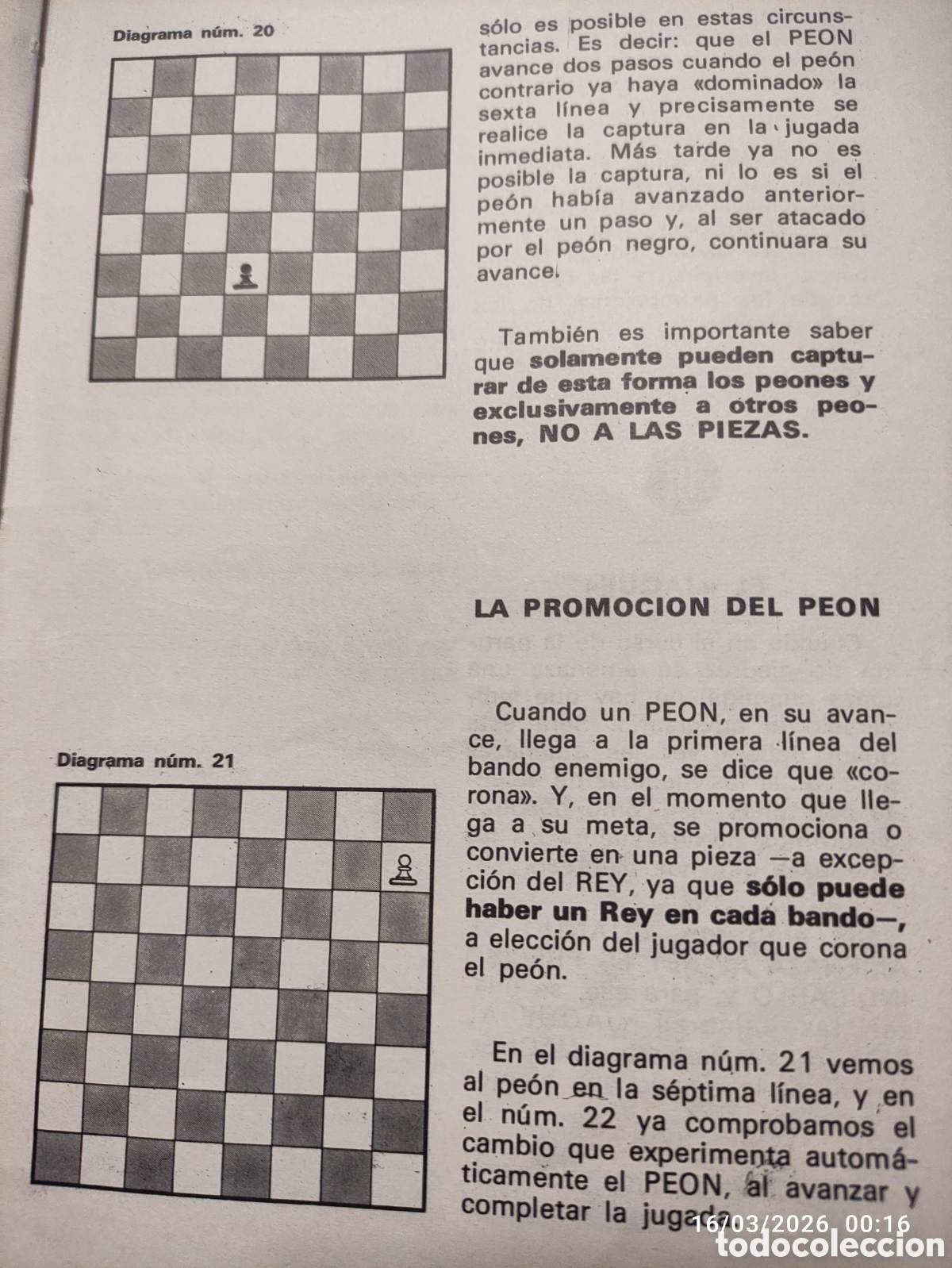 Coleccionismo deportivo: Cartilla de ajedrez 1971 - Foto 2