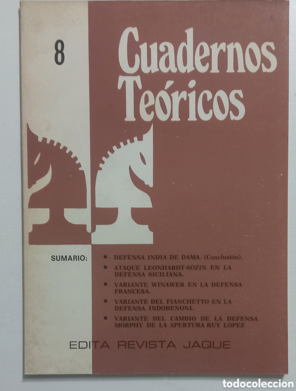 Coleccionismo deportivo: CUADERNOS TE&Oacute;RICOS N&ordm;8 . Revista Jaque - Foto 1