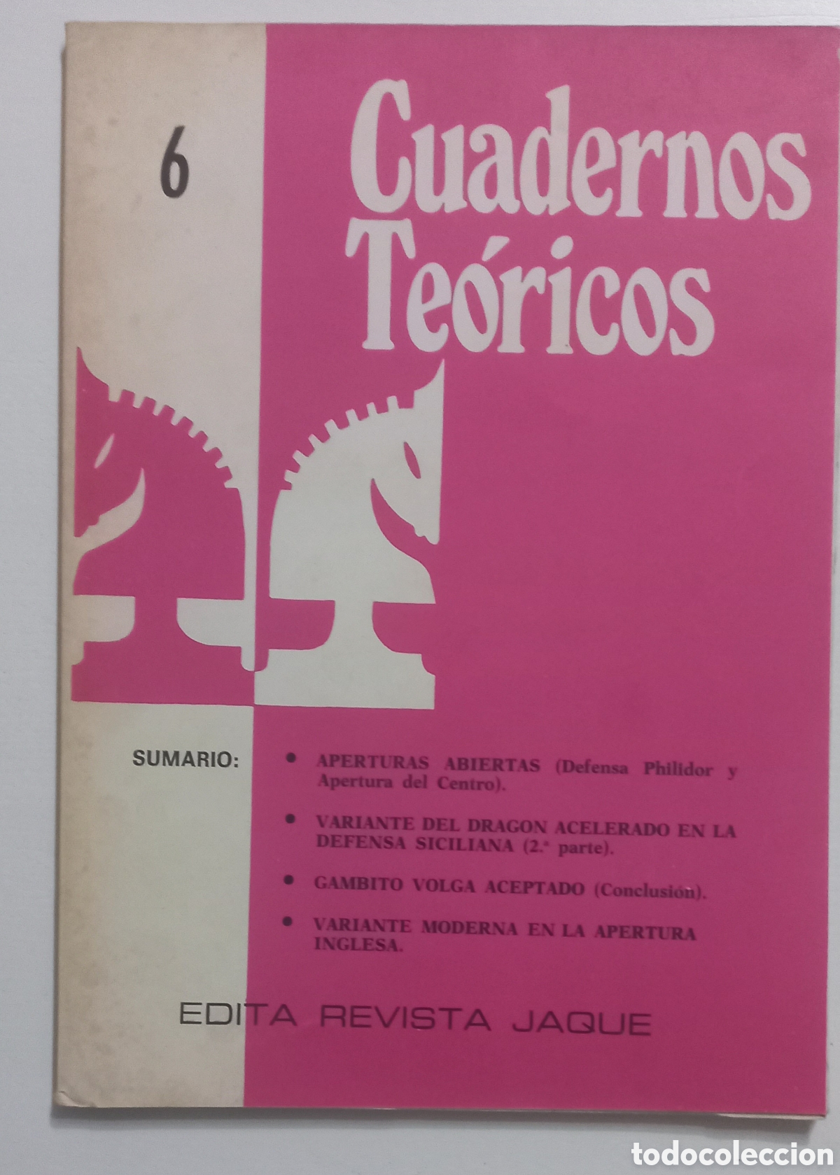 Coleccionismo deportivo: CUADERNOS TE&Oacute;RICOS N&ordm; 6. Revista Jaque - Foto 1