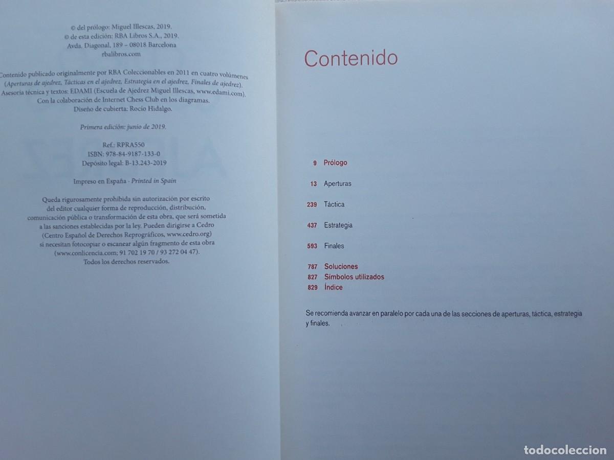 Coleccionismo deportivo: CURSO COMPLETO DE AJEDREZ. MIGUEL ILLESCAS. - Foto 4