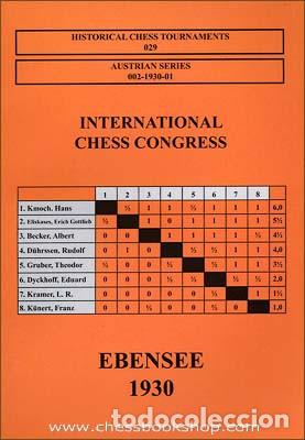 Coleccionismo deportivo: Ajedrez. Ebensee 1930 International Chess Congress - Vlastimil Fiala