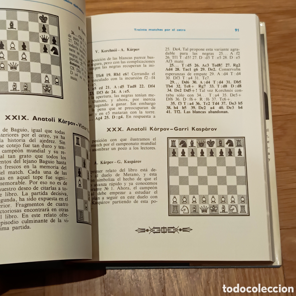 Coleccionismo deportivo: Mosaico Ajedrec&iacute;stico, A. Karpov y E. Guik - Foto 4